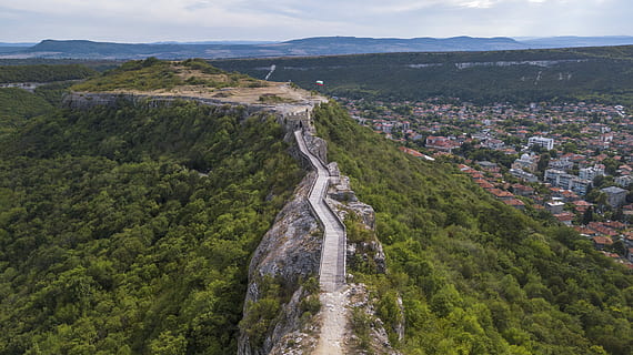 aerial, view, green, trees, daytme, wall, tree, woodland, forest, building, scenics - nature, mountain, nature, environment, plant, beauty in nature, high angle view, water, day, landscape, non-urban scene, no people, sky, transportation, built structure, tranquil scene, architecture, outdoors, land, 4K, CC0, public domain, royalty free