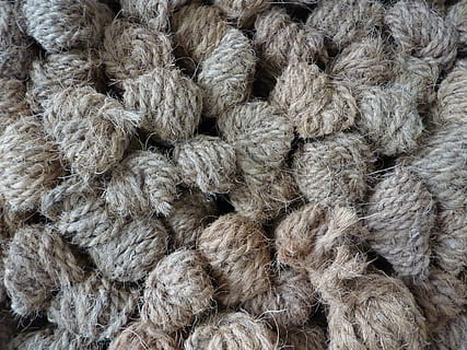 corde, canapa, avvolto, pila, struttura, grigio, sisal, mucchio, rugiada, avvicinamento, maglieria, avvio, cordame, corda di canapa, sfondi, fotogramma intero, nessuno, tessile, lana, strutturato, corda, modello, giorno, natura morta, morbidezza, in casa, grande gruppo di oggetti, forza, abbondanza, Marrone, vista dall'alto, iuta, ingarbugliato, 2K, CC0, dominio pubblico, privo di copyright
