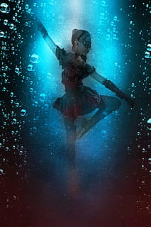 ballet, danser, ydeevne, elegance, kvinde, performer, klassisk, nåde, ballerina, pige, professionel, dyrke motion, dans, en person, vand, hav, undervands-, voksen, rigtige mennesker, ung voksen, natur, forfra, Kvinder, blå, menneskelige arm, digital komposit, nat, fuld længde, fritidsaktivitet, undersøiske, 1080P, CC0, offentligt domæne, royaltyfrie