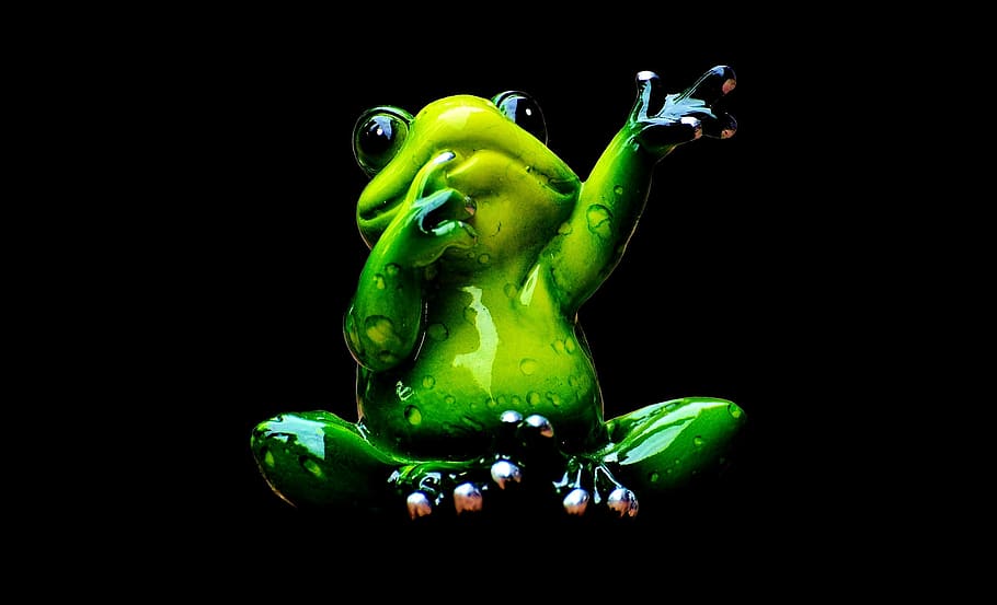 grøn frosk illustration, frø, figur, bølge, nuttet, dyr, sjov, sjovt, sød, grøn, keramisk, dekoration, glad, isolerede, fritagelse, skåret ud, grøn farve, sort baggrund, et dyr, dyre temaer, ingen mennesker, studio skud, indendørs, kreativitet, repræsentation, tæt på, vand, Kunst og håndværk, menneskelig repræsentation, skulptur, stilleben, kopiere plads, maling, 1080P
