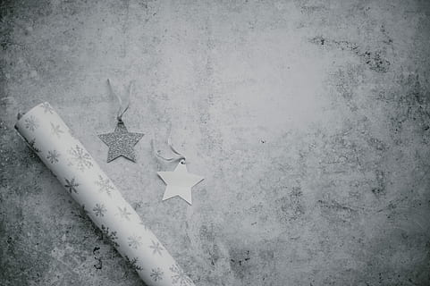 gray, frost print paper, star cutouts, giftwrap, star, label, tag, christmas, wall - building feature, no people, white color, paper, creativity, art and craft, indoors, day, close-up, built structure, textured, weathered, cold temperature, architecture, hanging, snow, craft, winter, concrete, textured effect, 4K, CC0, public domain, royalty free