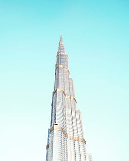 burj khalifa, dubai, burj khalifa, dubai, Emirats Àrabs Units, gratacels, edifici, reflexió, arquitectura, cel, torre, estructura construïda, exterior de l'edifici, lloc famós, blau, arquitectura i edificis, asia, alta - alta, industria de la construcció, cap gent, Orient Mitjà, modern, exterior d’edifici d’oficines, vista d’angle baix, cel clar, ciutat, oficina, còpia espai, naturalesa, dia, destinacions de viatge, fletxa, districte financer, 2K, CC0, domini públic, lliure de regalies