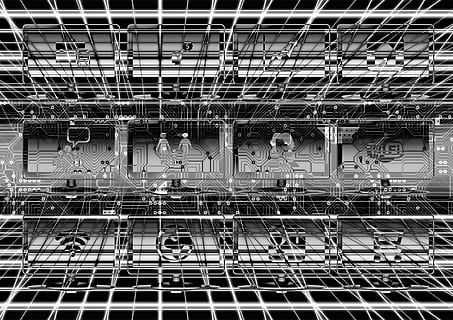 grå, metallram illustration, dator, internet, teknik, data, internet, teknologi, nätverk, binär, ett, null, krascha, administratör, ge sig på, information, angrepp, smed, operativ system, binär kod, binärt system, bitar, datavirus, datorvirus, datautbyte, digital, smittad, datavetenskap, kommunikation, program, programmering, överföra, trojan, leverans, industri, metall, stål, fabrik, bakgrunder, inget folk, inomhus, full ram, närbild, byggd struktur, arkitektur, dag, transport, räcke, mönster, kundvagn, lågvinkelvy, byggbranschen, byggarbetsplats, rutnät, bekvämlighet, byggnadsställningar, tak, 4K, CC0, offentligt domän, royaltyfria