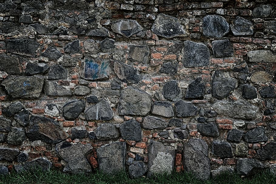 grå, Brun, beton, væg, mursten, sten-, baggrund, struktur, Stenmur, sten, gammel, støttemur, gamle mur, hdr, baggrunde, stenmateriale, murbygningsfunktion, mønster, arkitektur, ru, materiale, tekstureret, fuld ramme, solid, ingen mennesker, bygget struktur, dag, historie, udendørs, klippe, rock-objekt, natur, ødelagt, 4K