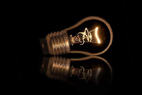 light, dark, glass, technology, bright, bulb, close-up, electric, electric light, electricity, energy, glass items, glow, gold, illuminated, insubstantial, invention, light bulb, lightbulb, power, shining, thread, filament, black background, studio shot, indoors, lighting equipment, reflection, copy space, no people, glowing, single object, metal, fuel and power generation, creativity, innovation, power supply, 4K
