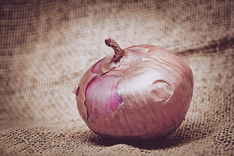 fresco, crudo, tono, tonica, cipolla, tela ruvida, verdura, cibo, naturale, salutare, avvicinamento, benessere, mangiare sano, cibo e bevande, freschezza, ingrediente, natura morta, singolo oggetto, in casa, nessuno, cipolla spagnola, biologico, viola, concentrarsi sulle conoscenze acquisite, Marrone, cibo crudo, girato in studio, cibo vegetariano, 5K, CC0, dominio pubblico, privo di copyright