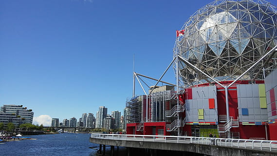 vancouver, Kanada, negara asing, dunia sains, cerah, air, Arsitektur, langit, struktur yang dibangun, eksterior bangunan, alam, angkutan, langit cerah, kota, hari, biru, tujuan wisata, tidak ada orang, bangunan, kapal laut, perjalanan, di luar rumah, laut, eksterior gedung perkantoran, pencakar langit, 2K, CC0, domain publik, bebas royalti