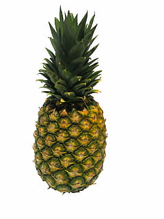 Ananasfrucht, Obst, Ananas, ganz, Essen und Trinken, gesundes Essen, Tropische Frucht, Studioaufnahme, Wohlbefinden, Lebensmittel, weißer Hintergrund, grüne Farbe, Frische, Stillleben, drinnen, keine Leute, Nahansicht, ausgeschnitten, Muster, reif, Natur, kopieren sie platz, 2K, CC0, gemeinfrei, lizenzfrei