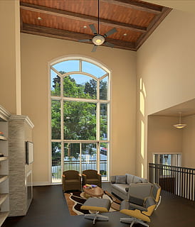 Rendering, Revit, Drawings, 3D, indoors, domestic life, window, home interior, luxury, sitting, architecture, table, lighting equipment, seat, chair, domestic room, built structure, day, furniture, no people, absence, building, nature, home, lifestyles, entrance, door, coffee table, ceiling, 1080P, CC0, public domain, royalty free