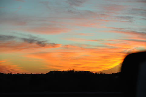 Sonnenuntergang, Tour, Wald, Himmel, wolke - himmel, Silhouette, orange Farbe, Schönheit in der Natur, Szenen - Natur, Ruhe, Baum, keine Leute, ruhige Szene, Pflanze, Natur, idyllisch, draußen, Dramatischer Himmel, Landschaft, Umgebung, Nicht-städtische Szene, Dämmerung, romantischer Himmel, 4K, CC0, gemeinfrei, lizenzfrei