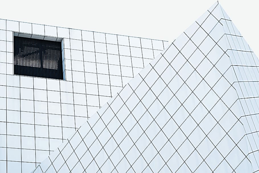 blanc, negre, arquitectònic, diagrama de construcció, gràfic, il·lustració de forma, modern, arquitectura, finestra, façana, exterior, quadrícula, punt, edifici, centre de la ciutat, urbà, ciutat, fama, sala, rock, estructura construïda, vista d’angle baix, exterior de l'edifici, patró, cap gent, cel, forma geomètrica, tanca, forma, dia, disseny, vidre - material, cel clar, límit, naturalesa, metall, a l'aire lliure, resum, exterior d’edifici d’oficines, compost digital, acer, 5K