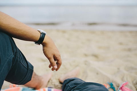 together, beach, sand, summer, blanket, holidays, vacations, sea, outdoors, people, men, human Hand, adult, lifestyles, caucasian Ethnicity, unrecognizable Person, relaxation, males, human body part, low section, two people, land, hand, body part, day, leisure activity, watch, focus on foreground, bracelet, couple - relationship, togetherness, human leg, wristwatch, human limb, jeans, 4K