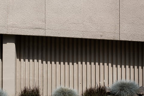 verde, Marrone, erba, accanto, grigio, calcestruzzo, parete, piante, costruzione, giorno, ombra, linea, beige, superficie, ripetitivo, modello, struttura, gravami, angolo, Washington, Seattle, luce, struttura costruita, architettura, nessuno, esterno dell'edificio, caratteristica della parete, strutturato, all'aperto, natura, metallo, ondulato, pianta, stanza domestica, industria, luce del sole, attività commerciale, sfondi, ferro, box auto, acciaio, 5K, CC0, dominio pubblico, privo di copyright