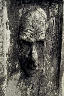 masculin, portret de perete, sculptură, față, mormânt, cap, cimitir, piatră de mormânt, alb negru, moarte, întuneric, imagine, om, a închide, texturată, artă și sculptură, reprezentare umană, nici o persoana, ambarcațiune, reprezentare, vechi, zi, portret, erodate, creativitate, să se concentreze asupra primelor elemente, fundaluri, asemănarea bărbaților, parte a corpului, gaură, texturat efect, 4K, CC0, domeniu public, fără drepturi de autor
