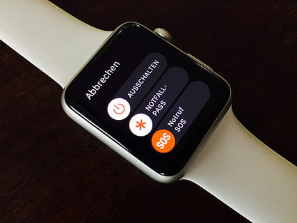 silbernes Aluminiumgehäuse Apfel, sehen, anzeigen, abbrechen, Apfel, Uhr, Notfall, Sport, osx, iphone, Technologie, Kommunikation, Tabelle, kabellose Technologie, Smartphone, Text, westliche Schrift, tragbares Informationsgerät, Mobiltelefon, drinnen, Nahansicht, Nummer, keine Leute, Verbindung, High Angle View, schwarze Farbe, Bildschirm, Stillleben, weiße Farbe, Gerätebildschirm, 2K, CC0, gemeinfrei, lizenzfrei