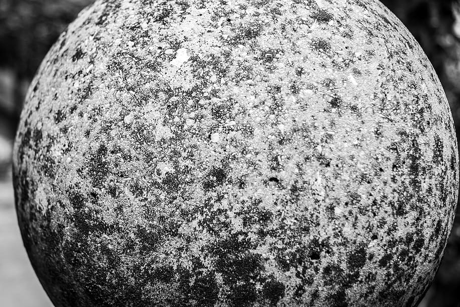 paret, paret de formigó, material, aspre, ciment, maó, pedra, construir, concret, retro, grunge, casa, blanc i negre, bola de ciment, bola de pedra, pilotes, primer pla, esfera, cap gent, forma, centrar-se en primer pla, patró, sol objecte, textura, forma geomètrica, a l'aire lliure, disseny, cercle, art i artesania, pilota, naturalesa, dia, decoració, rodó, creativitat, 5K