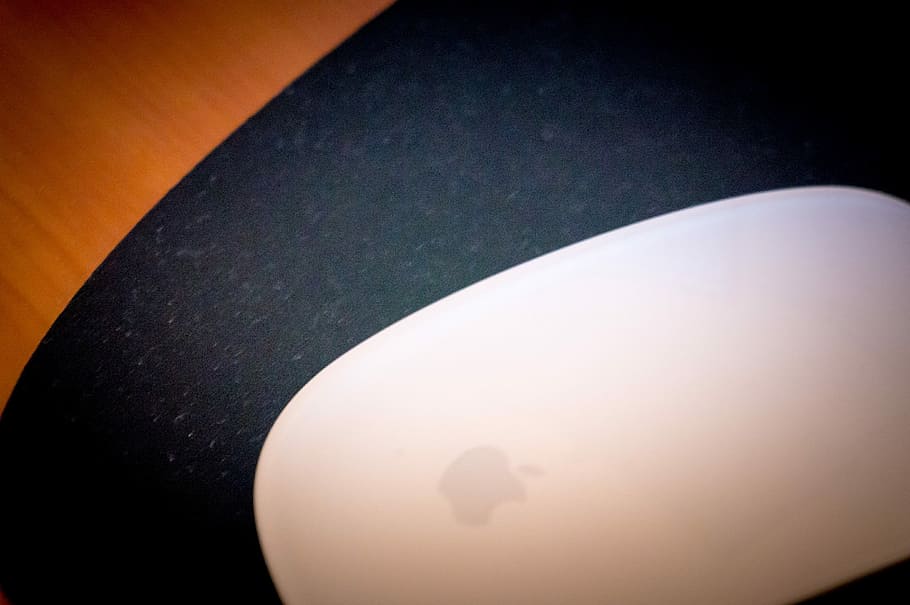 mac, ratolí, apple, computer, poma, ordinador, il·luminat, a l'interior, cap gent, primer pla, modern, arquitectura, tir de l'estudi, secció mitjana, part del cos, forma geomètrica, vista d’angle alt, cultura i entreteniment artístic, corba, pell, sol objecte, fons de colors, naturalesa, tecnologia, resum, 4K