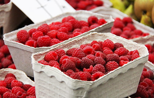 ripe strawberry fruits, ripe, strawberry, fruits, raspberry, berry, red, healthy, traditional, local, market, raspberries, krakow, poland, eastern europe, stary kleparz, travel, tourism, fruit, food and drink, healthy eating, food, no people, container, freshness, berry fruit, retail, for sale, large group of objects, wellbeing, abundance, market stall, close-up, choice, sale, 2K, CC0, public domain, royalty free