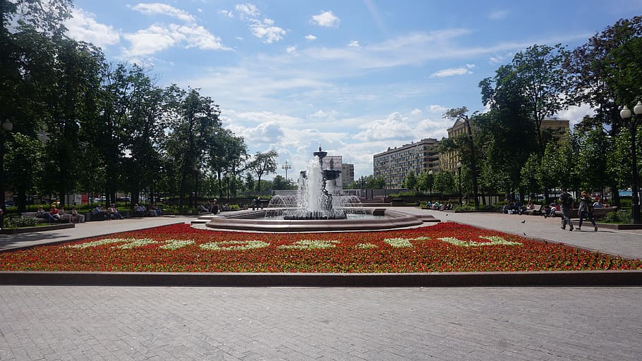 floare, parc, natură, primăvară, vară, plantă, verde, grădină, a inflori, floral, înflorit, inflori, frunze, luminos, proaspăt, alb, peisaj, copac, sezon, însorit, roz, iarbă, gradinarit, în aer liber, moale, culoare, Violet, zi, prospeţime, botanică, roșu, concentra, creştere, cer, arhitectură, nor - cer, construită, sculptură, Fântână, statuie, oraș, artă și sculptură, nici o persoana, reprezentare umană, reprezentare, exteriorul clădirii, apă, 5K