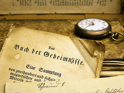 paper, pocket, watch, table, book, old, read, historically, antiquarian, know, font, pages, brown, worn, leather covers, antique, clock, pocket watch, study, secret, book of secrets, browse, learn, teach, relax, library, research, book pages, education, textbook, way of life, away, find a way, wisdom, magic, witchcraft, text, school, students, teacher, newspaper, industry, no people, ink, day, document, communication, architecture, indoors, history, business, the past, time, western script, finance, number, 4K, CC0, public domain, royalty free