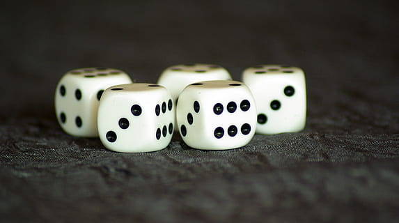 of, games, random, luck, gambling, leisure games, dice, arts culture and entertainment, opportunity, relaxation, leisure activity, table, close-up, selective focus, still life, indoors, spotted, two objects, no people, cube shape, group of objects, game of chance, competition, surface level, 4K, CC0, public domain, royalty free