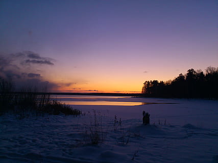 inverno, alba, mattina, freddo, la neve, paesaggio, silenzio, natura, mattina presto, corpo d'acqua, all'alba, spiaggia, giornata invernale, tramonto, Paesaggi, scena tranquilla, la tranquillità, cielo, bellezza nella natura, scenics - natura, temperatura fredda, terra, pianta, albero, colore arancione, scena non urbana, silhouette, acqua, crepuscolo, copertura, all'aperto, 2K, CC0, dominio pubblico, privo di copyright