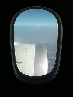 airplane, window, flight, flying, plane, air vehicle, mode of transportation, sky, vehicle interior, transportation, transparent, glass - material, travel, public transportation, nature, cloud - sky, aircraft wing, no people, day, mid-air, outdoors, journey, 1080P, CC0, public domain, royalty free