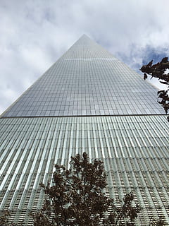 Nyc, neuer Turm, Base, Baum, die Architektur, Himmel, wolke - himmel, Tag, gebaute Struktur, Gebäudehülle, Pflanze, Flachwinkelansicht, keine Leute, Natur, große Höhe, Stadt, Gebäude, Reiseziele, Bürogebäude außen, Büro, draußen, Wolkenkratzer, Turm, modern, Platz, 1080P, CC0, gemeinfrei, lizenzfrei