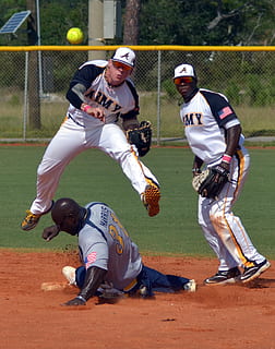 baseball, second base, play, infield, runner, throw, ball, field, sport, male, glove, concentration, focus, shortstop, ground, game, out, coordination, athlete, players, playing, baseball - sport, helmet, competition, sports uniform, real people, headwear, clothing, full length, people, playing field, baseball helmet, child, day, security, sports helmet, baseball uniform, nature, batting, outdoors, teenager, hitting, 1080P, CC0, public domain, royalty free