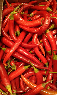 Chili, roter Pfeffer, rot, Pfeffer, würzen, Lebensmittel, Essen und Trinken, Gemüse, Zutat, Chili-Pfeffer, Frische, rote Chilischote, große gruppe von gegenständen, Stillleben, Vollbild, Hintergründe, keine Leute, Wohlbefinden, Fülle, High Angle View, Markt, zu verkaufen, Haufen, 2K, CC0, gemeinfrei, lizenzfrei