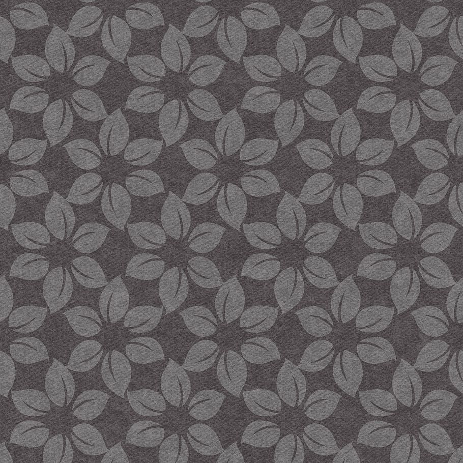 Hintergrund, Blume, grau, Muster, Hintergründe, Design, Vollbild, Tapete, keine Leute, drinnen, Blumenmuster, texturiert, Wandbau - Funktion, Kunst und Handwerk, Kreativität, Retro-Stil, mehrfarbig, Nahansicht, Textil-, Wiederholung, Dekoration, gestalten, aufwendig, Struktureffekt, 2K