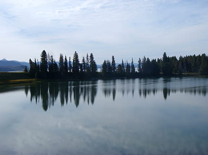 Yellowstone, See, Wolken, Natur, Wald, Wasser, Landschaft, szenen, Baum, Himmel, draußen, Kanada, Reflexion, Berg, Blau, ruhige Szene, Schönheit in der Natur, Sommer-, Ruhe, Szenen - Natur, Nicht-städtische Szene, Pflanze, wolke - himmel, Ufergegend, idyllisch, keine Leute, Tag, Wachstum, Reflexionssee, 4K, CC0, gemeinfrei, lizenzfrei