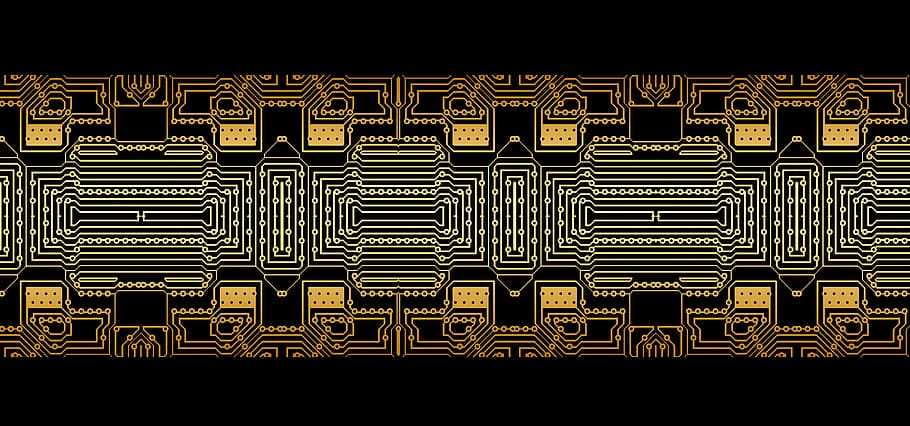 groc, blanc, targeta de circuits, pissarra, digitalització, circuits, centre de control, traça, CPU, PC, junta de soldadura, processador, xip, processament de dades, connexions, dades, línia, distribuïdor, targeta vertical, mapa, electrònica, circuit imprés, ordinador, línies, patró, tecnologia, a l'interior, indústria electrònica, xip d’ordinador, primer pla, connexió, cap gent, fons negre, indústria, part de l’ordinador, equips informàtics, tir de l'estudi, marc complet, placa base, fons, complexitat, natura morta, equipament elèctric, 5K