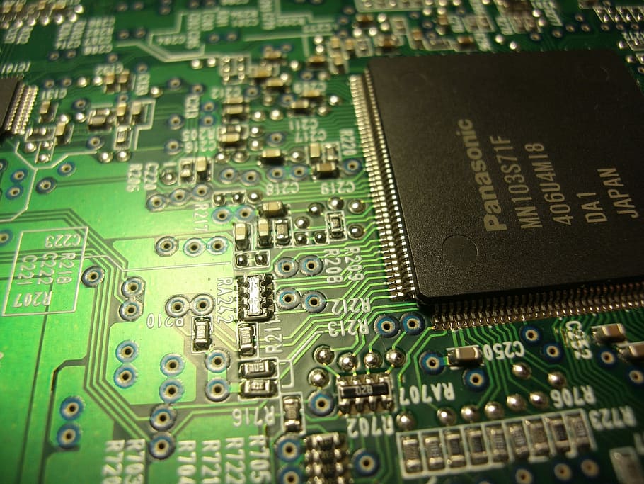 computer, computing, computer, computing, Informationsteknologi, det, chip, komponent, kredsløbsplade, computerchip, elektronikindustrien, bundkort, teknologi, kompleksitet, computerudstyr, forbindelse, computer del, grøn farve, udstyr, tæt på, meddelelse, baggrunde, fuld ramme, industri, ingen mennesker, indendørs, nummer, elektrisk komponent, cpu, elektrisk udstyr, elektronik butik, 4K