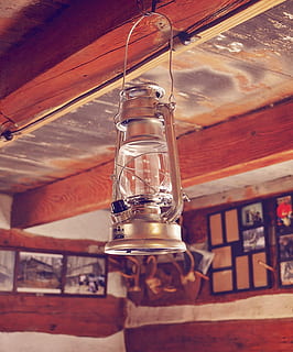 lamp, lantern, old-fashioned, old, retro Styled, indoors, no people, glass - material, transparent, wood - material, close-up, lighting equipment, hanging, food and drink, table, low angle view, container, day, glass, wall - building feature, built structure, freshness, still life, nature, ceiling, electric lamp, 2K, CC0, public domain, royalty free