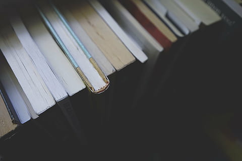 books, education, knowledge, library, literature, book, wood - Material, indoors, close-up, no people, music, still life, musical instrument, publication, selective focus, arts culture and entertainment, copy space, large group of objects, paper, musical equipment, piano, high angle view, abundance, in a row, piano key, 5K, CC0, public domain, royalty free