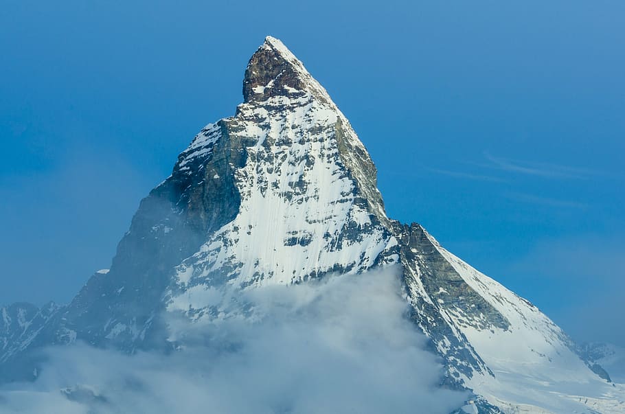 mount, neu, naturalesa, muntanya, cim de muntanya, hivern, paisatge, escenics, gel, Alps europeus, a l'aire lliure, temperatura de fred, muntanya nevada, cel, escenics - natura, bellesa a la natura, Serra, cap gent, cel clar, dia, medi ambient, blau, escena tranquil·la, esport, formació, 4K