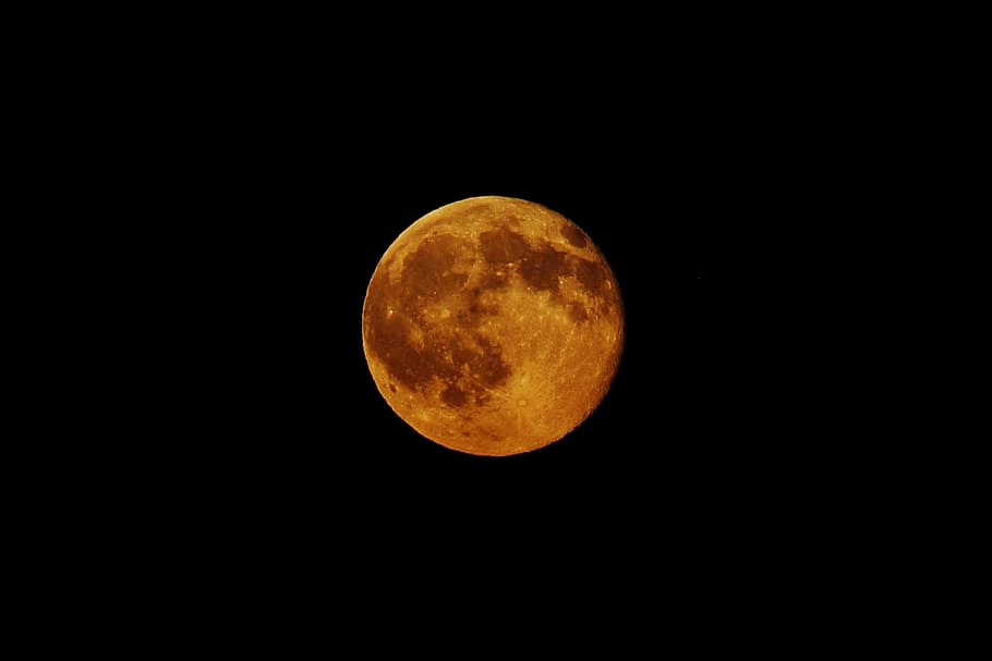nit, lluna de sang, lluna, lluna plena, llum de la lluna, cel, espai, astronomia, bellesa a la natura, Lluna planetària, cercle, forma geomètrica, escenics - natura, forma, tranquil·litat, cap gent, color taronja, naturalesa, escena tranquil·la, còpia espai, idíl·lic, superfície de la lluna, a l'aire lliure, fons negre, eclipsi, espai i astronomia, 1080P