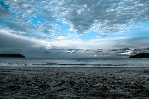 Strand, Wolke, Wolken, Dämmerung, Abend, Landschaft, Natur, Ozean, Meer, seelandschaft, Himmel, Sonnenuntergang, Wasser, wolke - himmel, Szenen - Natur, Schönheit in der Natur, Land, Ruhe, ruhige Szene, Horizont über Wasser, Horizont, keine Leute, Nicht-städtische Szene, idyllisch, Tag, Bewegung, draußen, 5K, CC0, gemeinfrei, lizenzfrei