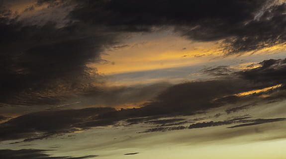 Sunset, Clouds, Weather, Nature, sky, scenic, atmosphere, formation, evening, dusk, dramatic, colorful, cloud - sky, beauty in nature, scenics, scenics - nature, dramatic sky, storm, cloudscape, moody sky, no people, overcast, storm cloud, environment, tranquility, low angle view, idyllic, awe, dark, outdoors, meteorology, abstract, wind, ominous, rain, 1080P, CC0, public domain, royalty free