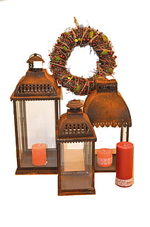 lentera, hari Natal, karat, lilin, suasana, dekorasi, cahaya, mood ringan, latar belakang putih, tembakan studio, dalam ruangan, masih hidup, tidak ada orang, wadah, memotong, makanan dan minuman, merapatkan, botol, makanan, kesegaran, bahan kaca, pengaturan, coklat, makanan manis, variasi, meja, 1080P, CC0, domain publik, bebas royalti