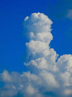 awan, berawan, keadaan mendung, tersembunyi, biru, langit biru, terang, lichtspiel, putih, Abu-abu, jamur awan, naik, awan - langit, langit, keindahan di alam, tidak ada orang, scenics - alam, alam, ketenangan, tampilan sudut rendah, adegan yang tenang, hari, idilis, di luar rumah, cloudscape, latar belakang, halus, warna putih, suasana, kelembutan, meteorologi, 4K, CC0, domain publik, bebas royalti