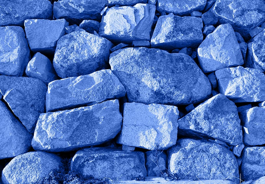 roca, textura, paret de pedra, rock, textura, pedra, paret, blau, gran grup d'objectes, fons, indústria, marc complet, cap gent, sòlid, pedra - objecte, abundància, dia, naturalesa, rock - object, a l'aire lliure, còdols, vista d’angle alt, aspre, repetició, primer pla, 2K