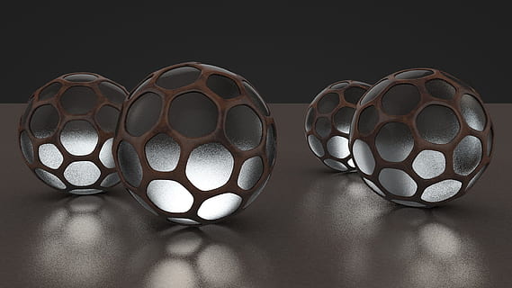 brun-og-grå 4- stk, 4 dele, tændte, bolde, rendering, 3d, bold, lampe, baggrund, glas, spejling, form, sfærisk form, refleksioner, sport, fodbold, studio skud, ingen mennesker, indendørs, stilleben, sort baggrund, mad, geometrisk form, skåret ud, cirkel, tæt på, mad og drikke, farvet baggrund, kopiere plads, mønster, gruppe af objekter, skygge, beholder, luksus, 1080P, CC0, offentligt domæne, royaltyfrie