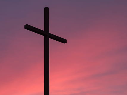 sort, kryds, lyserød, himmel, mørk, skygge, skov, skyer, tro, religion, spiritualitet, kryds form, påske, solnedgang, ingen mennesker, lyserød farve, natur, sky - himmel, idyllisk, skønhed i naturen, silhuet, dramatisk himmel, emotion, symbol, lilla, tilgivelse, 4K, CC0, offentligt domæne, royaltyfrie