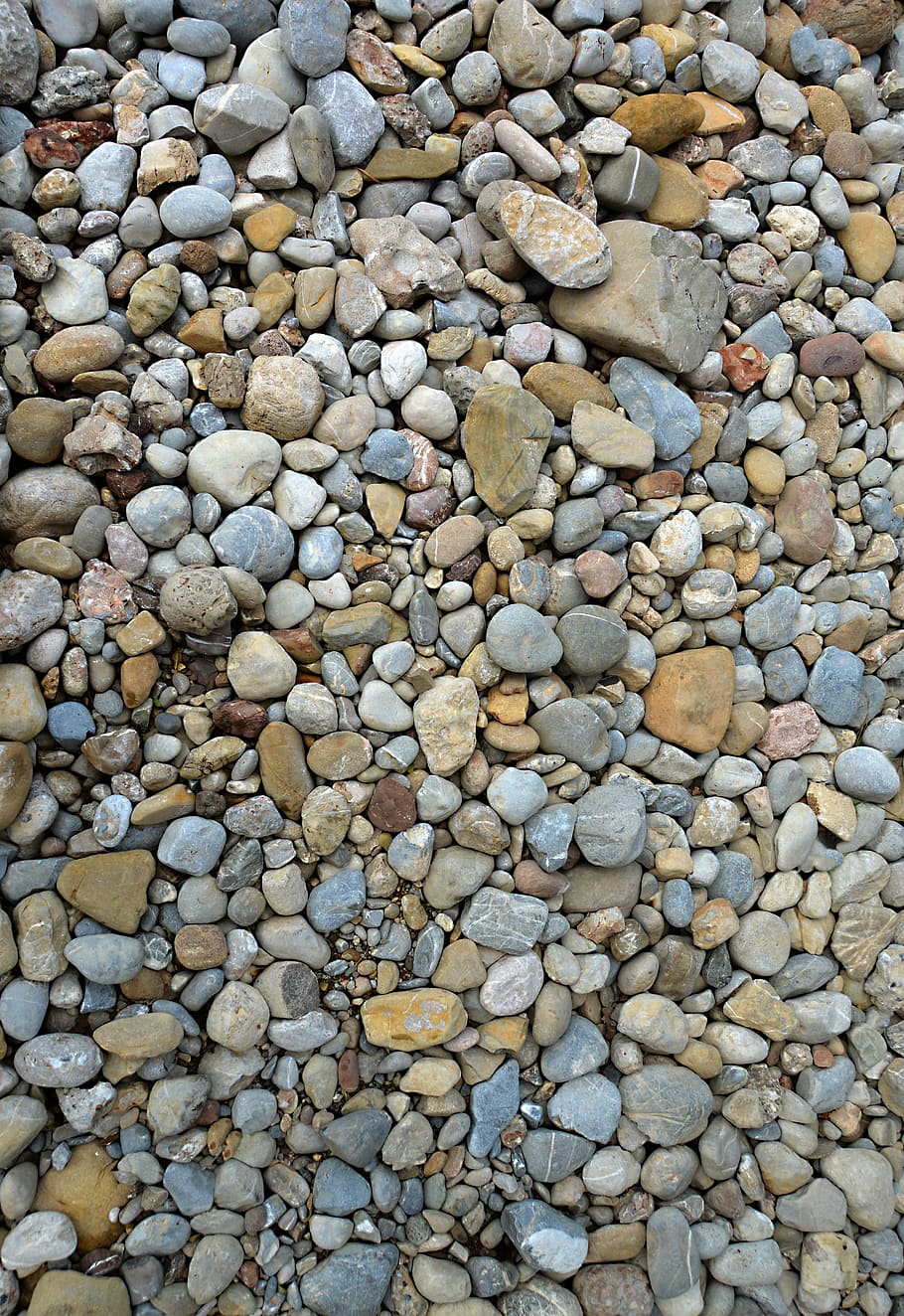frammenti di pietra grigio e marrone, ciottoli, struttura, sfondo, ciottolo, pietre, paffuto, steinchen, fiume, lontano, giardino, grafico, design, raccolta materiale, roccia - oggetto, sfondi, modello, materiale lapideo, pietra - oggetto, strutturato, Materiale, solido, roccia, pietra, fotogramma intero, grande gruppo di oggetti, abbondanza, nessuno, giorno, natura, vista dall'alto, all'aperto, direttamente sopra, terra, spiaggia, 8K