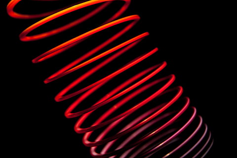 abstract, shot, captured, black, background, image, canon 5, 5d, Canon 5D, DSLR, various, red, black Color, black Background, close-up, technology, studio shot, no people, indoors, spiral, cable, electricity, connection, still life, flexibility, pattern, metal, illuminated, copy space, coiled spring, selective focus, wire, electrical equipment, fiber optic, 4K, CC0, public domain, royalty free