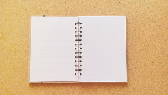 notebook spiral putih, buku catatan, catatan, buku harian, untuk menulis, kartu, penulisan, kerja, bisnis, Book, spiral, kertas, kosong, halaman, latar belakang, lembar, pendidikan, dokumen, cincin pengikat, publikasi, menyalin ruang, dalam ruangan, tidak ada orang, notebook spiral, tepat di atas, Buka, persediaan kantor, merapatkan, masih hidup, kantor, tampilan sudut tinggi, tembakan studio, peringatan, bersih, pesan, 2K, CC0, domain publik, bebas royalti