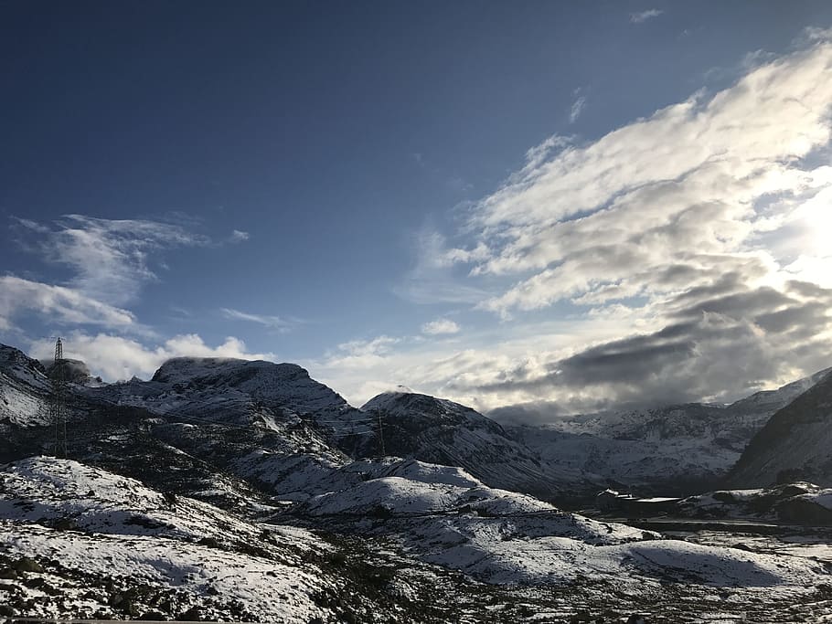 himmel, bjerge, skyer, landskab, outlook, Schweiz, alpine, sne, dal, klippe, sommer, swiss mountains, skønhed i naturen, scenics - natur, sky - himmel, bjerg, ro, rolig scene, kold temperatur, vinter, bjergkæde, ikke-urbane scene, ingen mennesker, snedækket bjerg, dag, natur, miljø, idyllisk, udendørs, bjergtop, formation, 4K