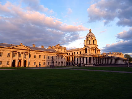 landscape, sky, people, landmark, architecture, buildings, clouds, columns, daylight, dome, exterior, garden, grass, lawn, monument, outdoors, park, paved pathway, scenic, sightseeing, tourism, building exterior, built structure, cloud - sky, travel destinations, nature, government, history, city, the past, travel, day, no people, facade, 5K, CC0, public domain, royalty free